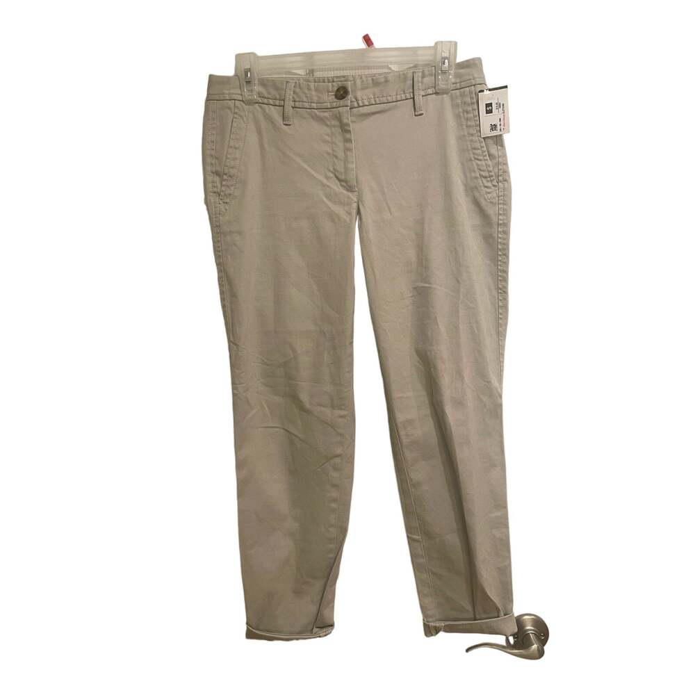 Gap Girlfriend Chino, Womans Pants, Size 2P, khaki color, flat front, A04, $38